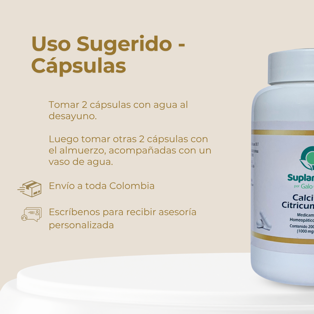 CITRATO DE CALCIO-CÁPSULAS