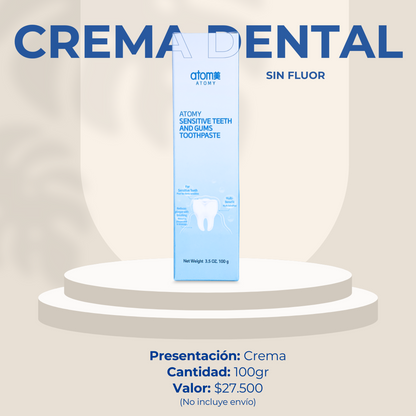 CREMA DENTAL SIN FLUOR