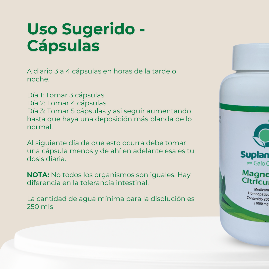 CITRATO DE MAGNESIO-CÁPSULAS