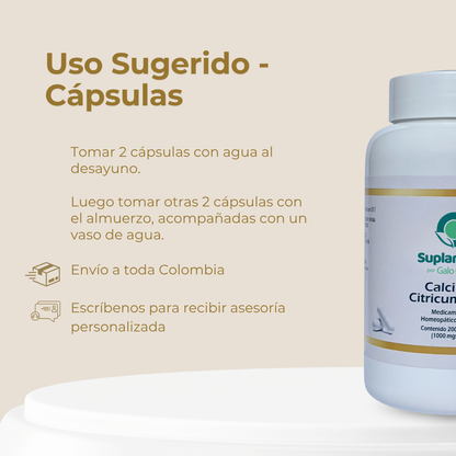 CITRATO DE CALCIO-CÁPSULAS