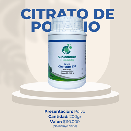 CITRATO DE POTASIO-POLVO