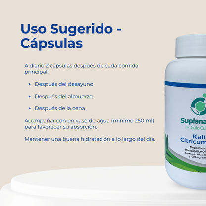 CITRATO DE POTASIO-CÁPSULAS