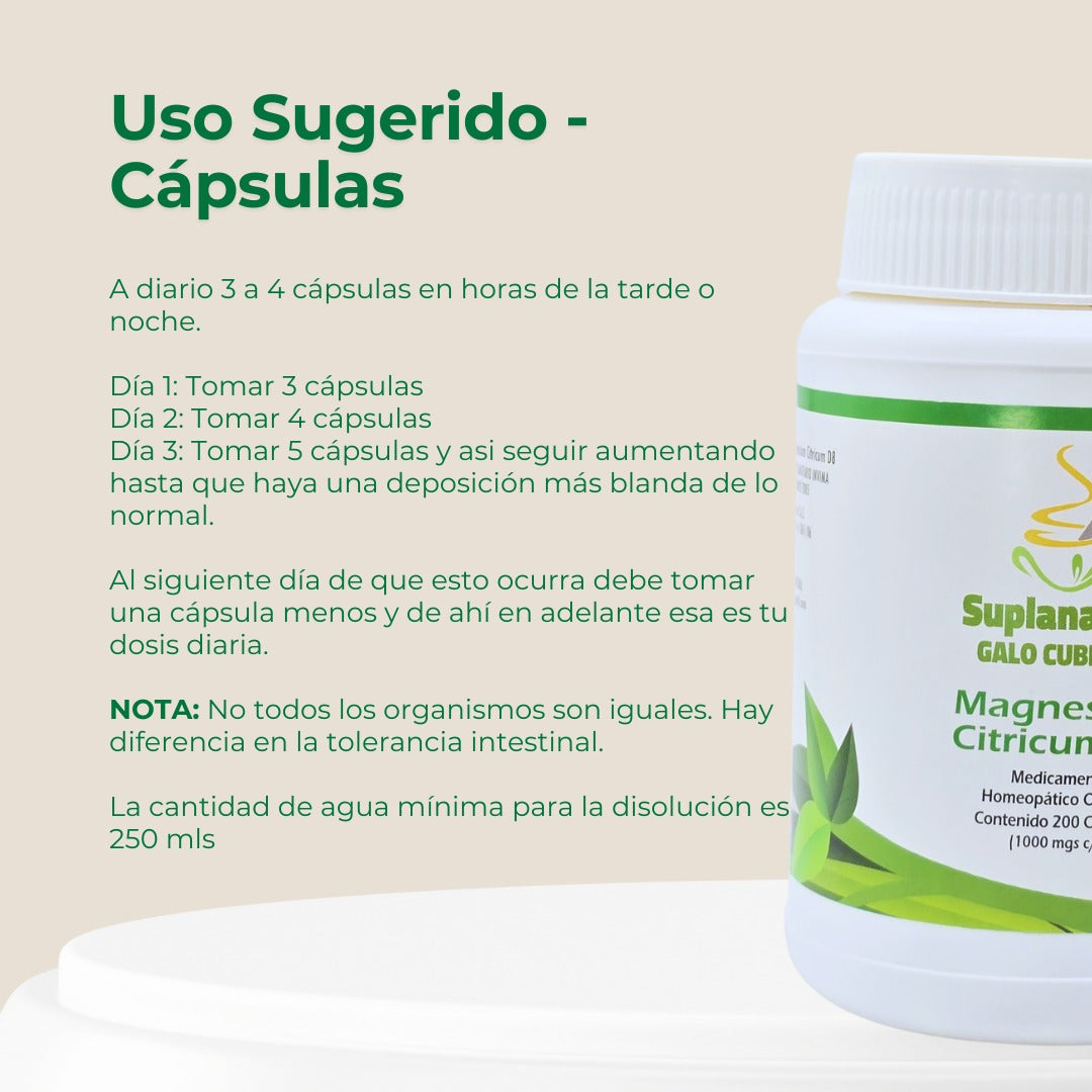 CITRATO DE MAGNESIO | CÁPSULAS