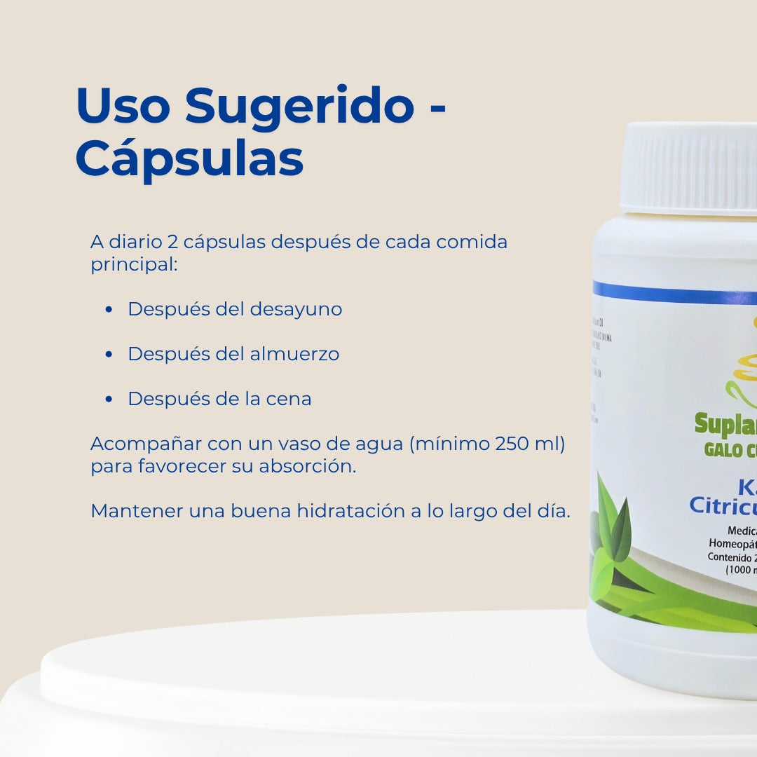 CITRATO DE POTASIO | CÁPSULAS