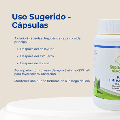 CITRATO DE POTASIO | CÁPSULAS