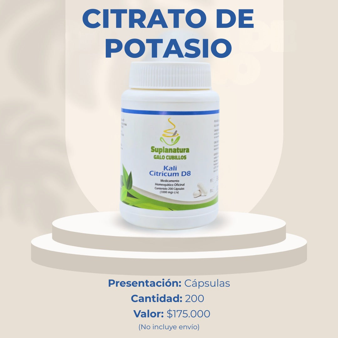 CITRATO DE POTASIO | CÁPSULAS