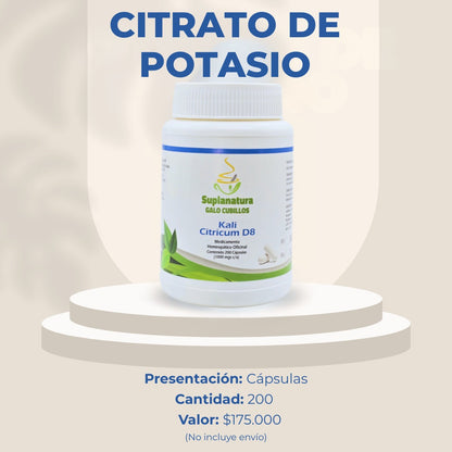 CITRATO DE POTASIO | CÁPSULAS