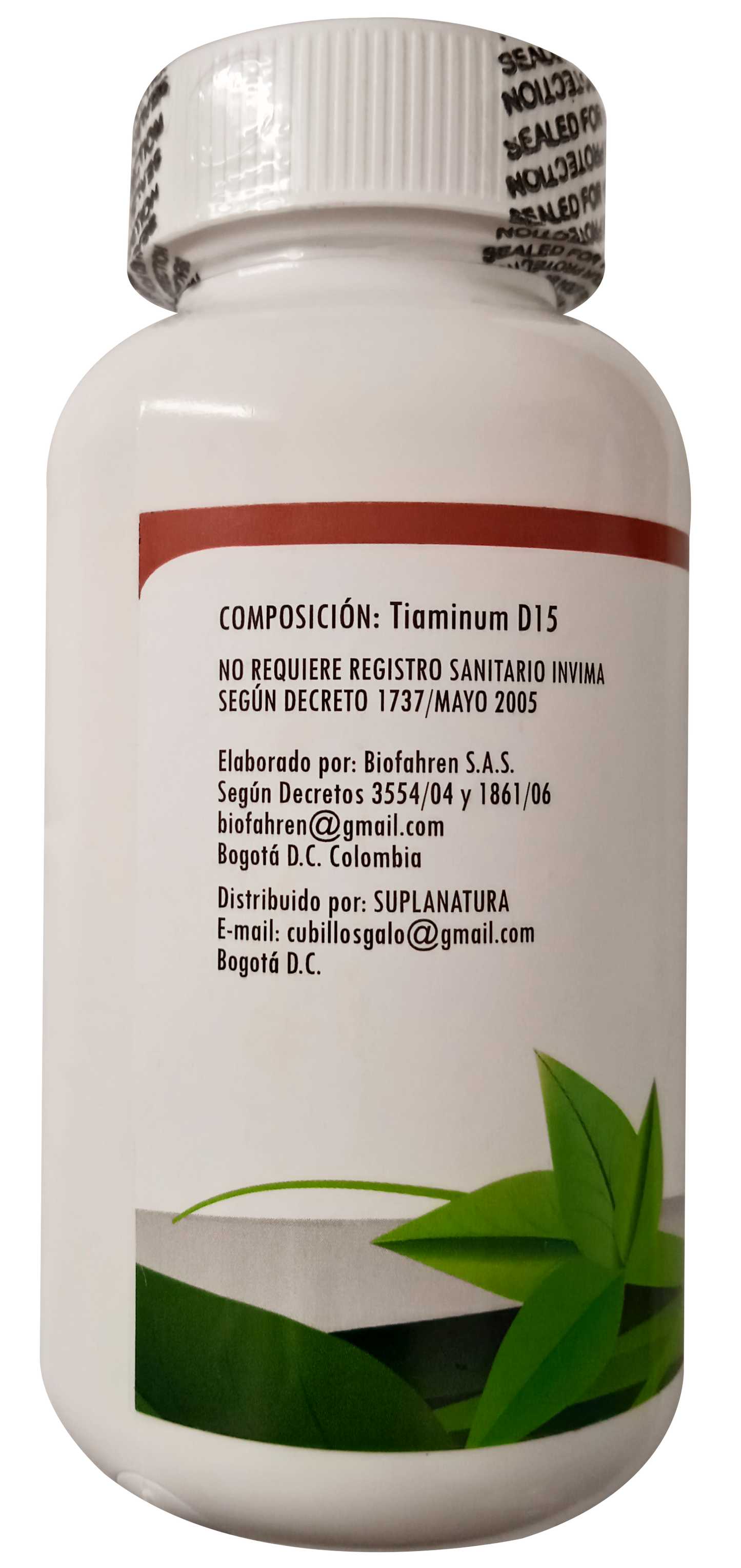 Tiamina Vitamina B1.